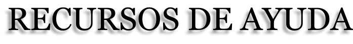 RECURSOS DE AYUDA